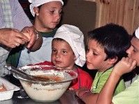 Aprendiendo a cocinar con niños