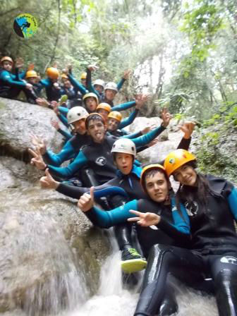 Trekking acuático a las gorgues de Canet D'Adri. Irconniños.com