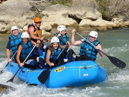 Rafting familiar. Irconniños.com