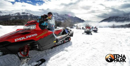 Rutas guiadas en moto de nieve. Irconniños.com