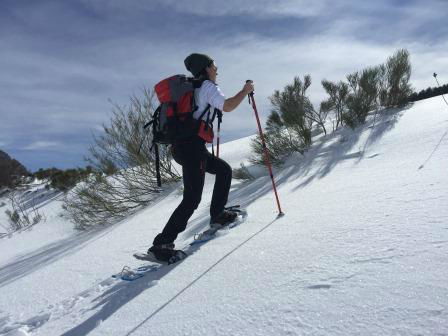 Salida con raquetas por la nieve. Irconniños.com