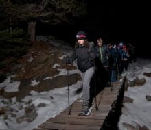 Excursión nocturna en raquetas de nieve. Irconniños.com